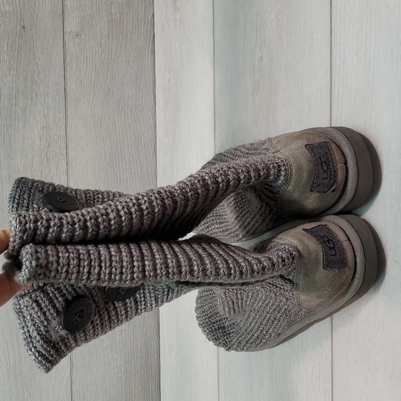 Ugg Australia Women 5649 Sweater Cardi Boots shoes sz 4 - Picture 4 of 9